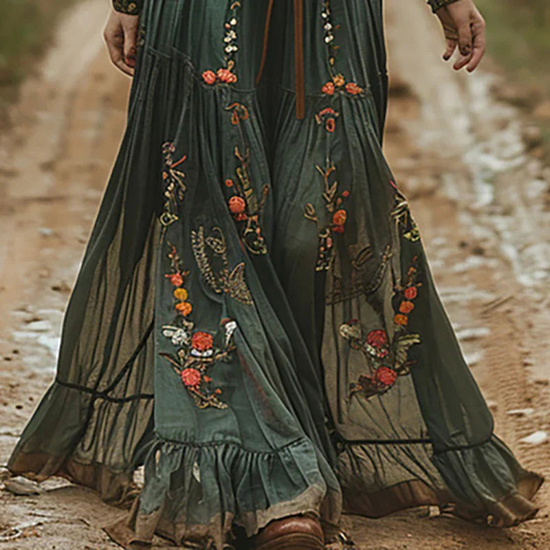 Charlene | Women's Bohemian Floral Maxi Dress – Maxi, Floral Print