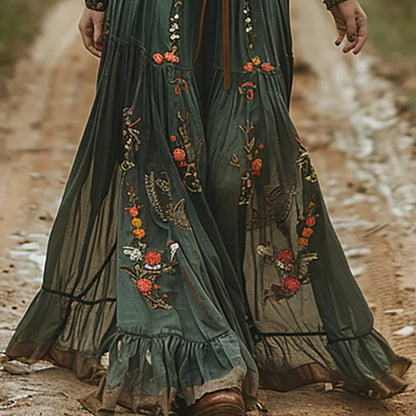 Charlene | Women's Bohemian Floral Maxi Dress – Maxi, Floral Print