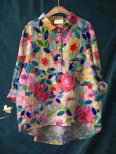 Alexa | Women's Floral Blouse – Floral Print, Casual