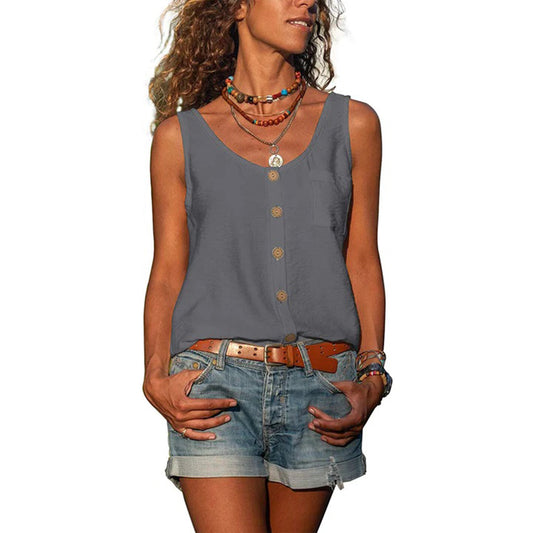 Victoria | Women's Casual Sleeveless Top with Loose Fit – Sleeveless, Casual