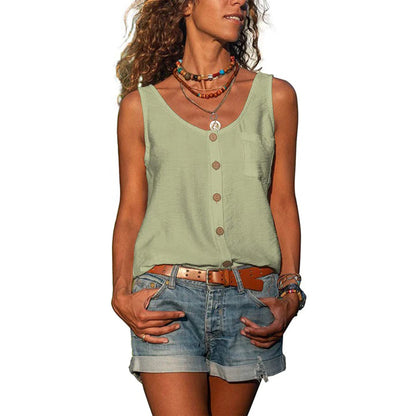 Victoria | Women's Casual Sleeveless Top with Loose Fit – Sleeveless, Casual