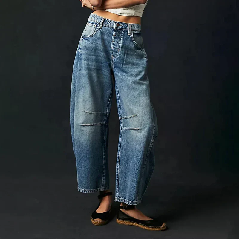 Elsie | Women's Wide Leg Cropped Trousers