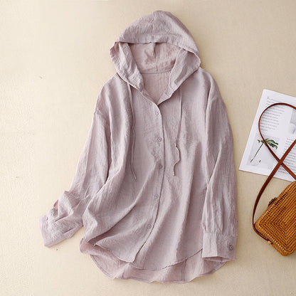 Criza | Women's Lightweight Hoodie with Buttons