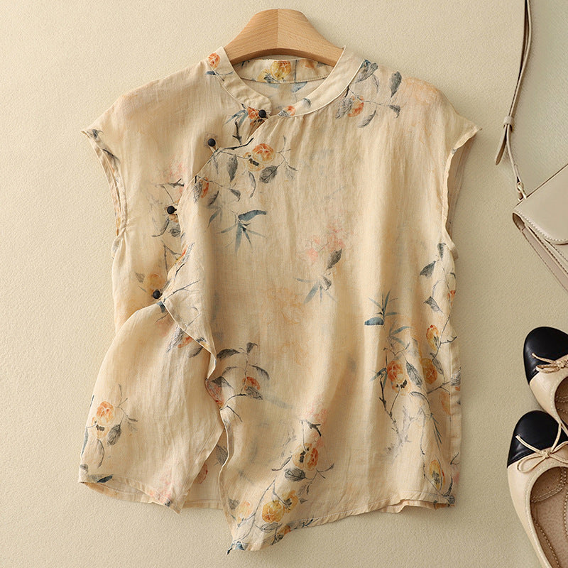 Zara | Women's Vintage Sleeveless Top – Sleeveless