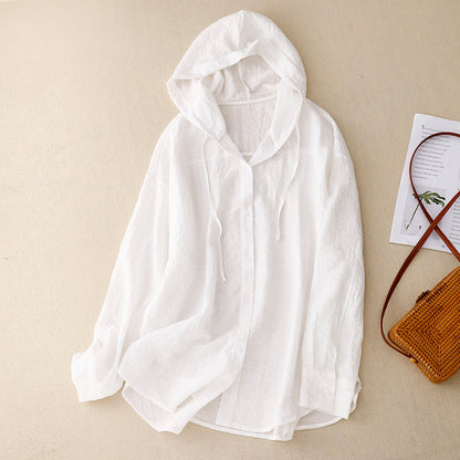 Criza | Women's Lightweight Hoodie with Buttons