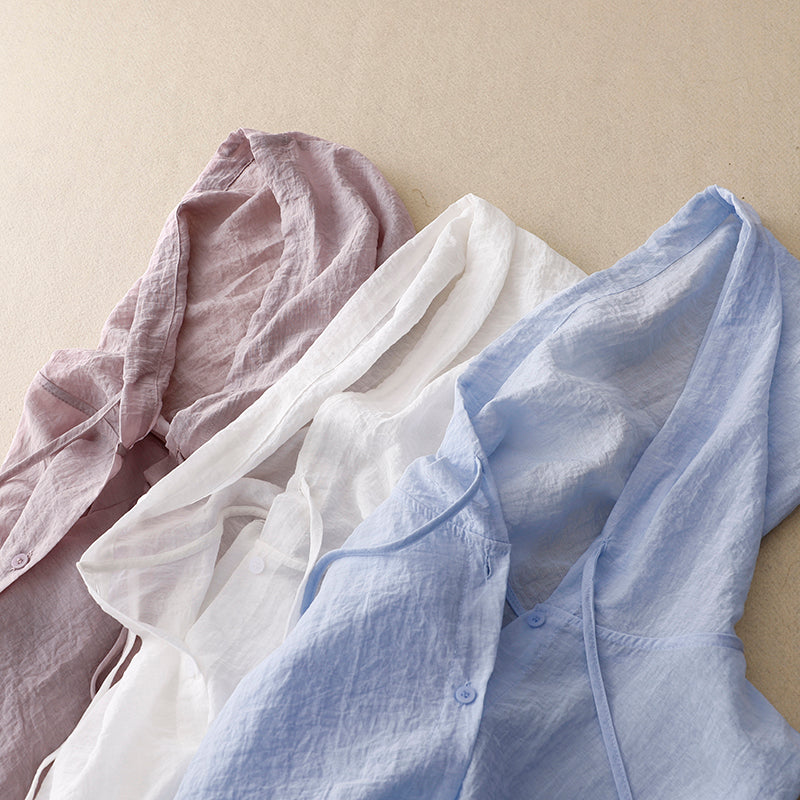 Criza | Women's Lightweight Hoodie with Buttons