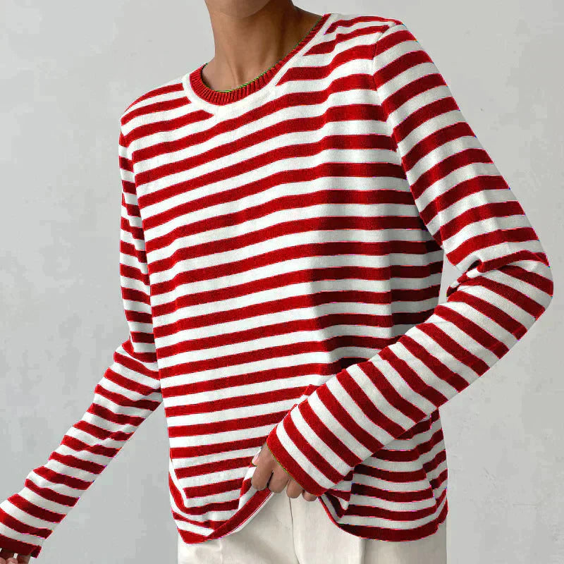 Sophie | Women's Elegant Striped Summer T-Shirt – Striped, Elegant