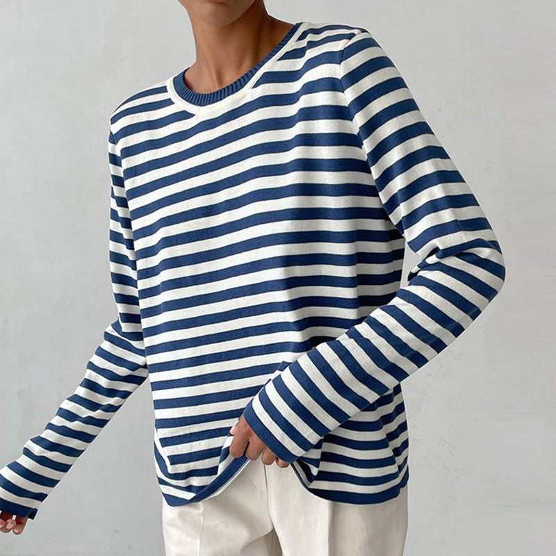 Sophie | Women's Elegant Striped Summer T-Shirt – Striped, Elegant