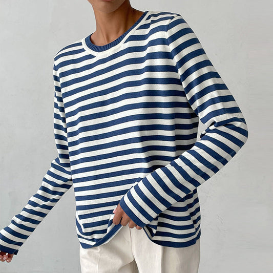 Sophie | Women's Elegant Striped Summer T-Shirt – Striped, Elegant