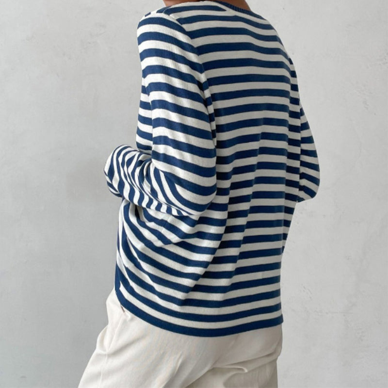 Sophie | Women's Elegant Striped Summer T-Shirt – Striped, Elegant