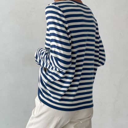 Sophie | Women's Elegant Striped Summer T-Shirt – Striped, Elegant