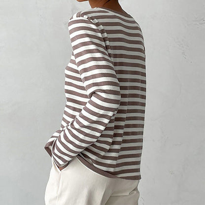 Sophie | Women's Elegant Striped Summer T-Shirt – Striped, Elegant
