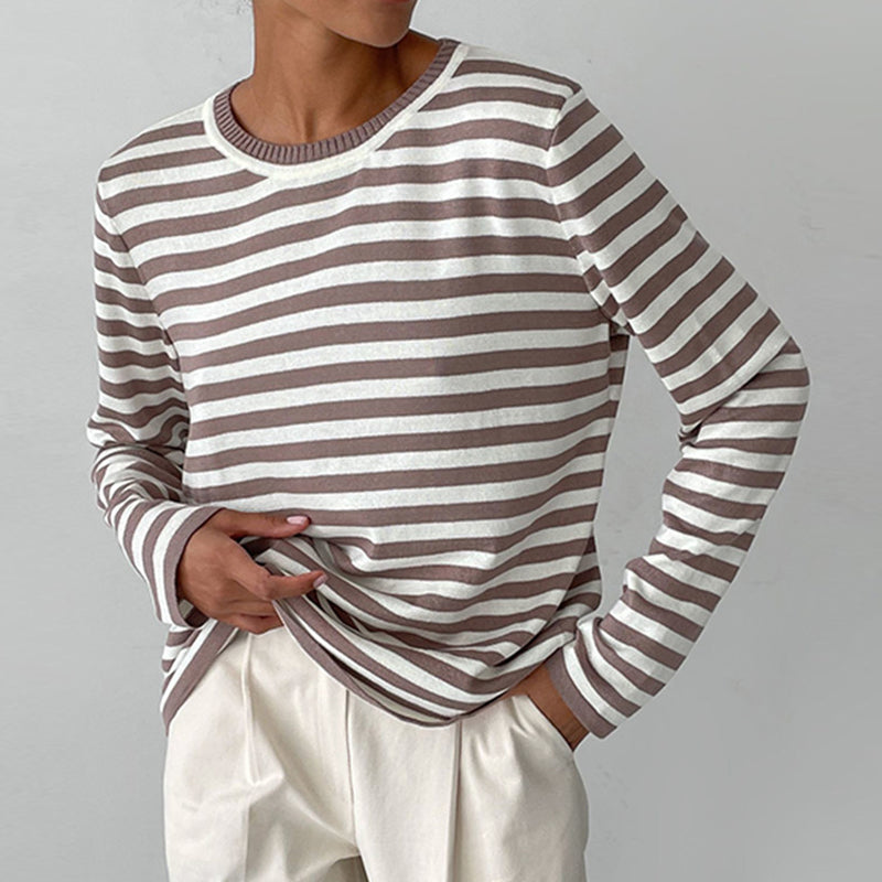 Sophie | Women's Elegant Striped Summer T-Shirt – Striped, Elegant