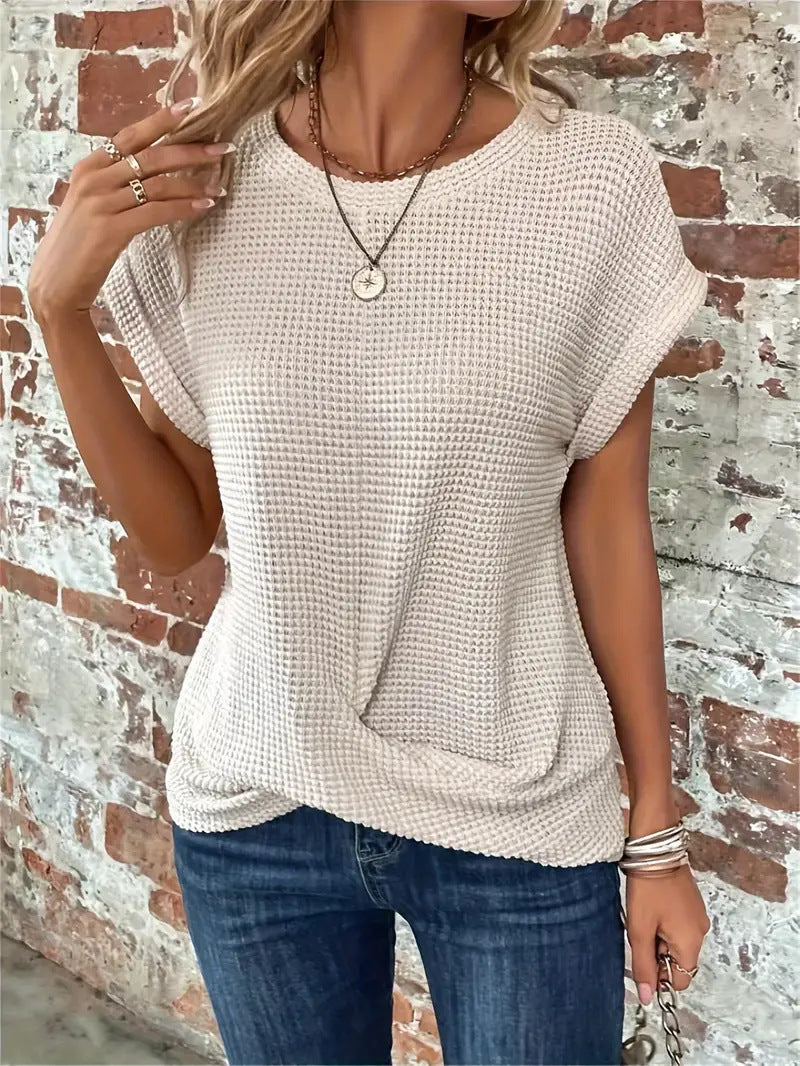 Meadow | Women's Waffle Knit Casual Tee