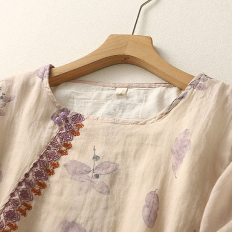 Allison | Women's Floral Relaxed Blouse – Floral Print, Casual