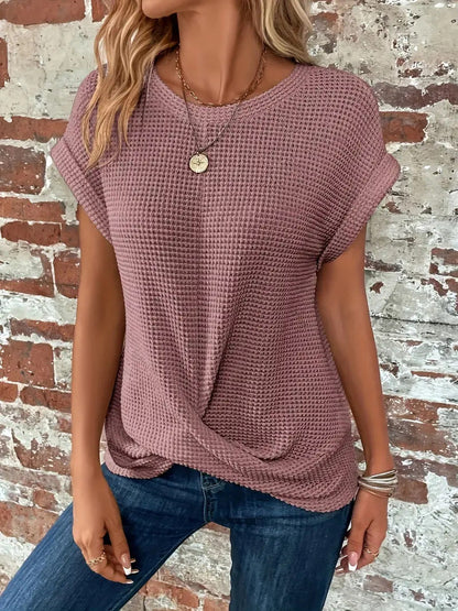 Meadow | Women's Waffle Knit Casual Tee