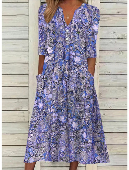 Alexandra | Women's Elegant Summer Dress with Belly Cover – Elegant, Summer