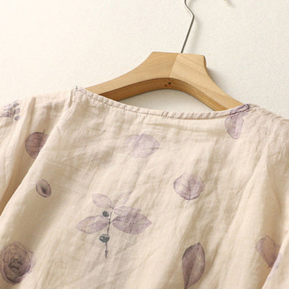 Allison | Women's Floral Relaxed Blouse – Floral Print, Casual