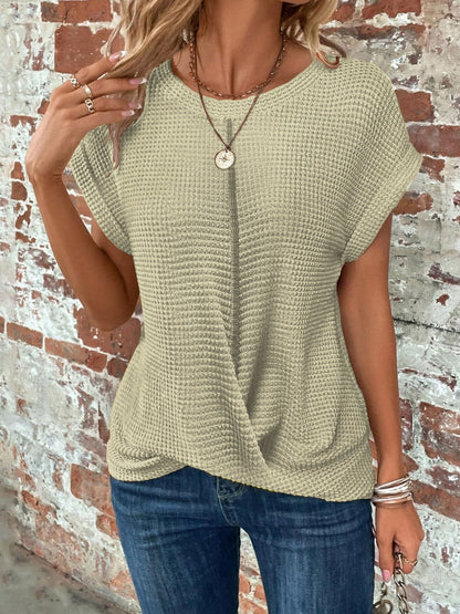 Meadow | Women's Waffle Knit Casual Tee
