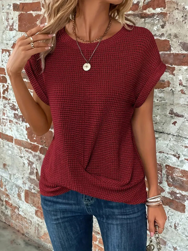 Meadow | Women's Waffle Knit Casual Tee