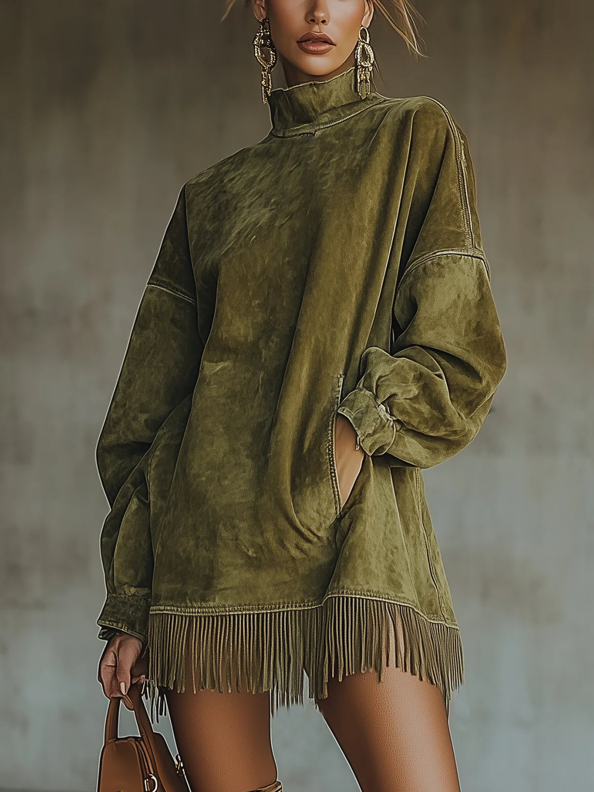 Harper | Women's Cozy Fringe Dress