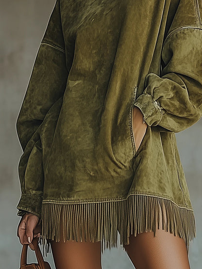 Harper | Women's Cozy Fringe Dress