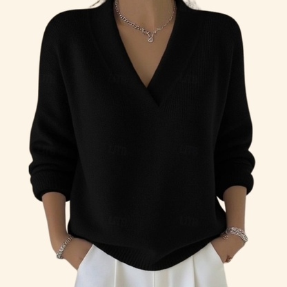 Carrie | Women's Soft Blouse V-Neck – V-Neck, Casual