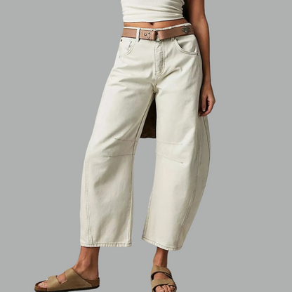 Somerset | Women's High Waist Barrel Leg Jeans Relaxed Fit Denim – Denim