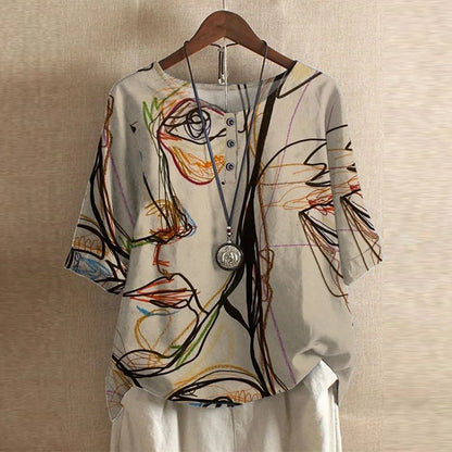 Laura | Women's Retro-Inspired Blouse – Retro, Casual