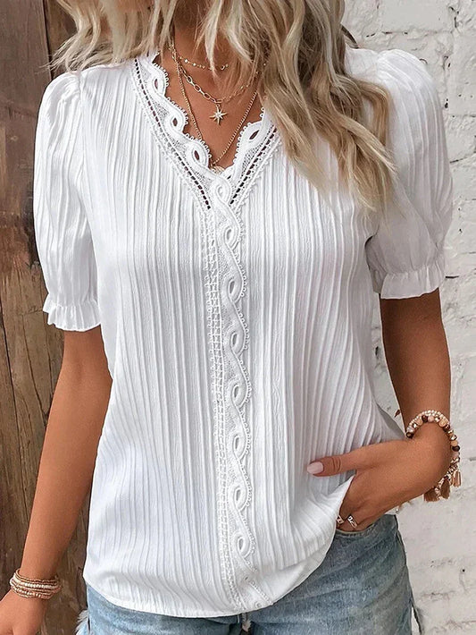 Gwen | Women's Elegant Blouse with Enchanting Details – Elegant, Casual