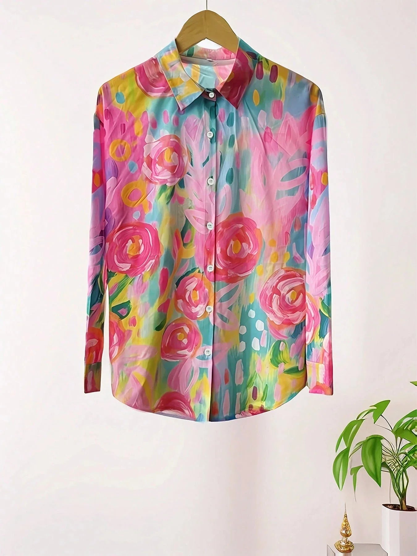 Audrey | Women's Colorful Blouse with Playful Print – Casual