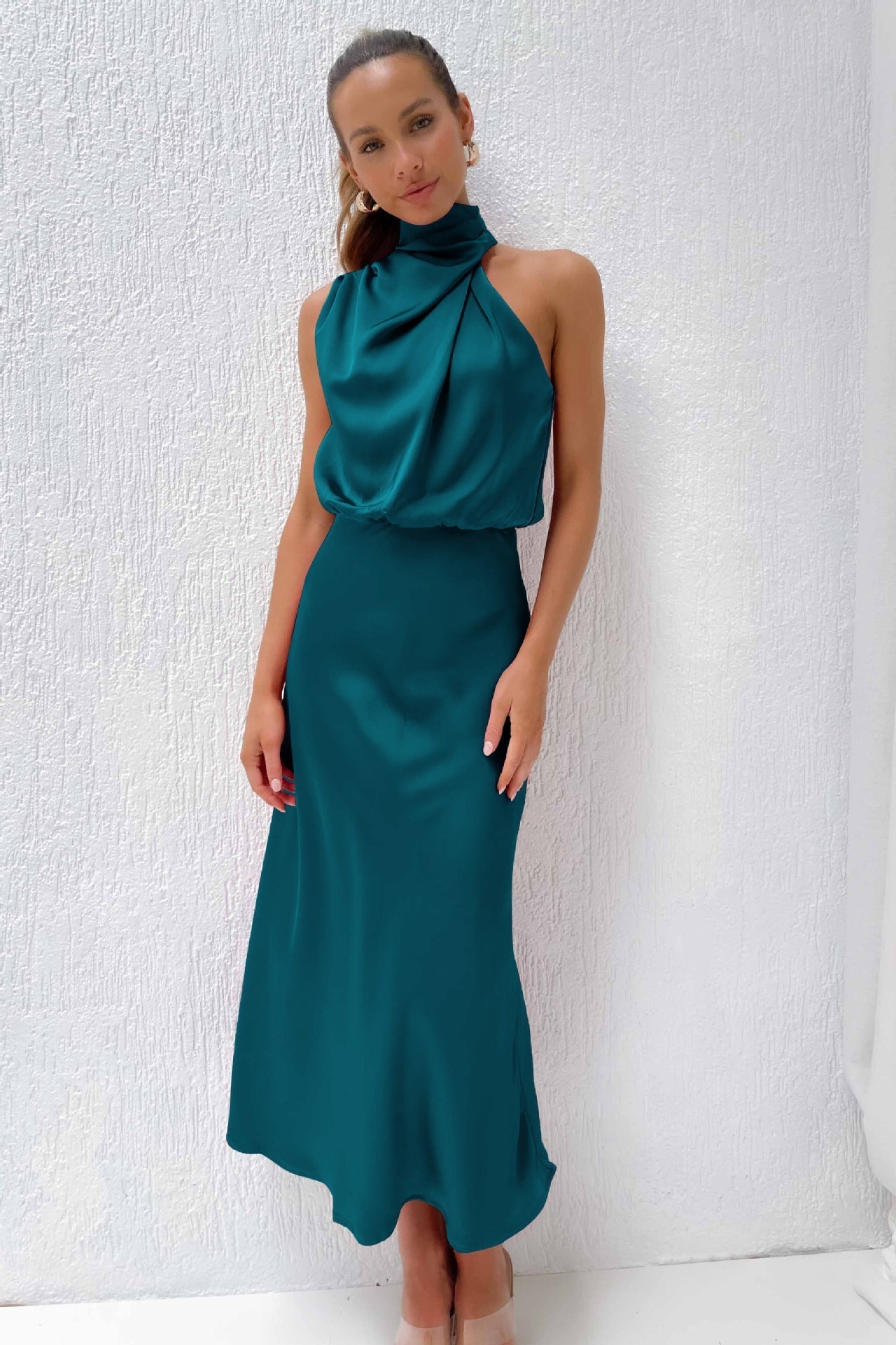 Amanda | Women's Elegant Halter Evening Dress – Elegant
