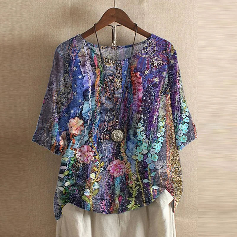 Laura | Women's Retro-Inspired Blouse – Retro, Casual
