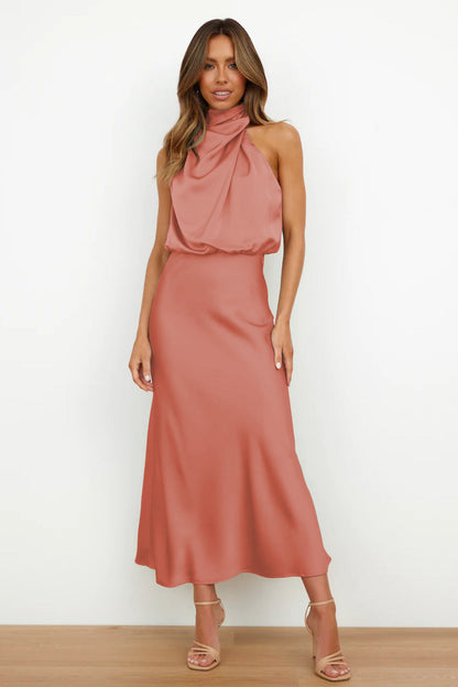 Amanda | Women's Elegant Halter Evening Dress – Elegant