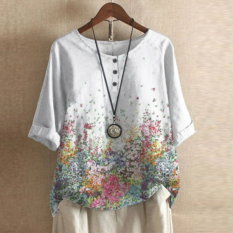 Laura | Women's Retro-Inspired Blouse – Retro, Casual