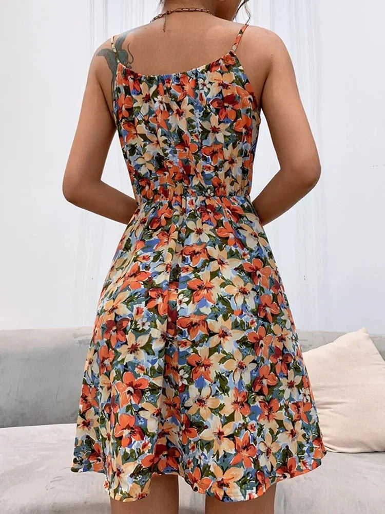 Reese | Women's Effortless Floral Summer Dress – Floral Print, Summer
