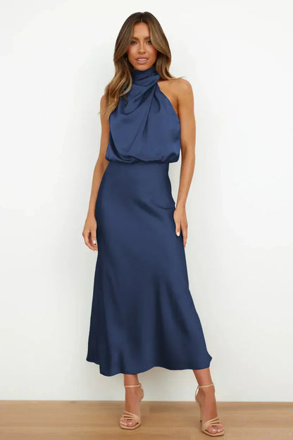 Amanda | Women's Elegant Halter Evening Dress – Elegant