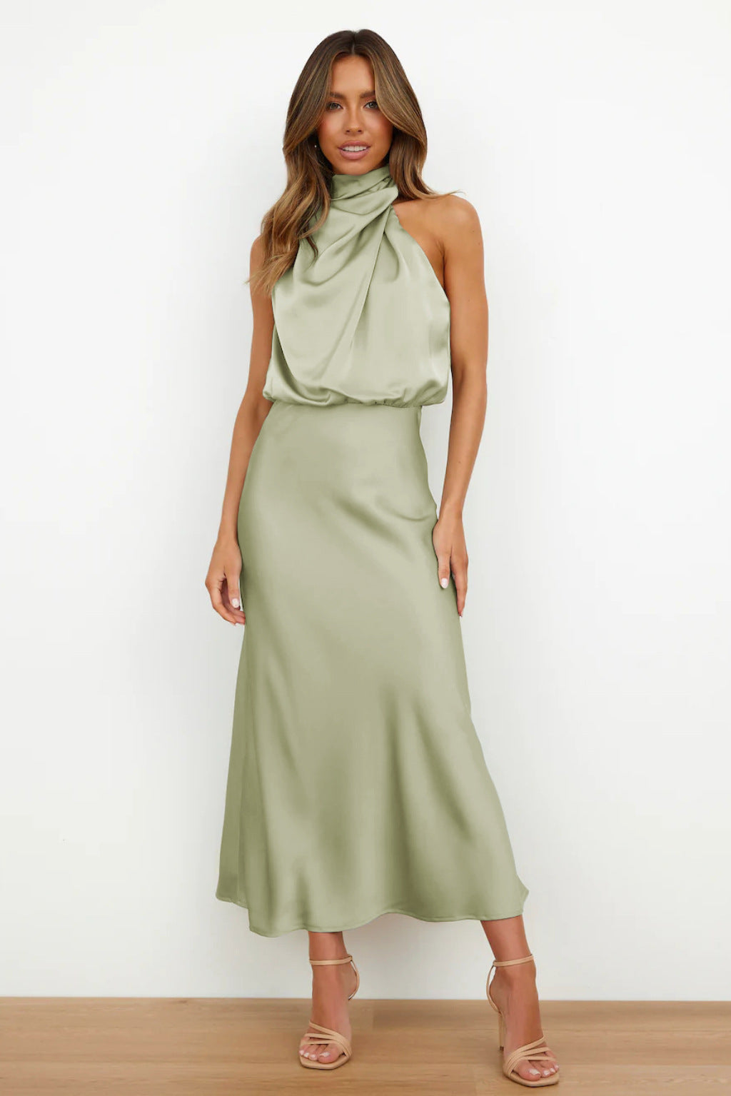Amanda | Women's Elegant Halter Evening Dress – Elegant