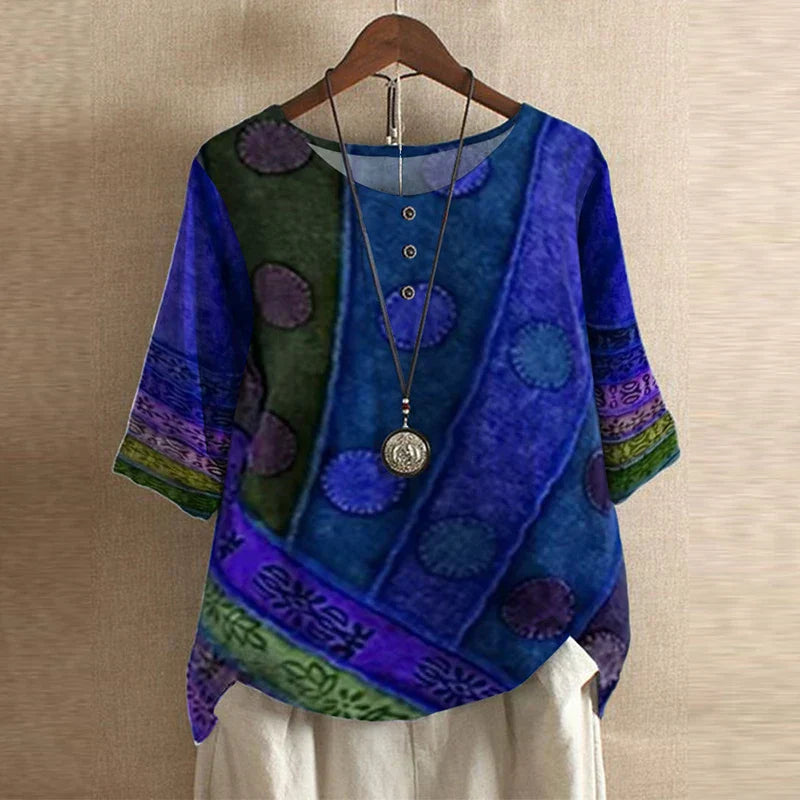 Laura | Women's Retro-Inspired Blouse – Retro, Casual