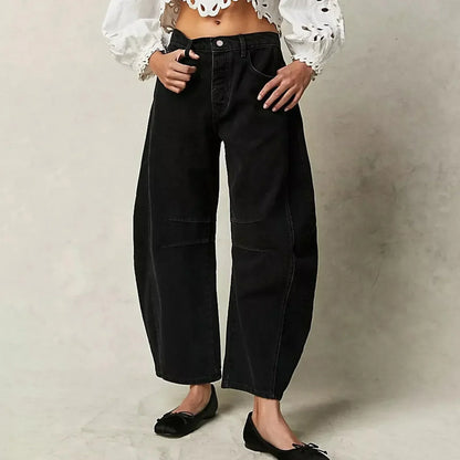 Elsie | Women's Wide Leg Cropped Trousers