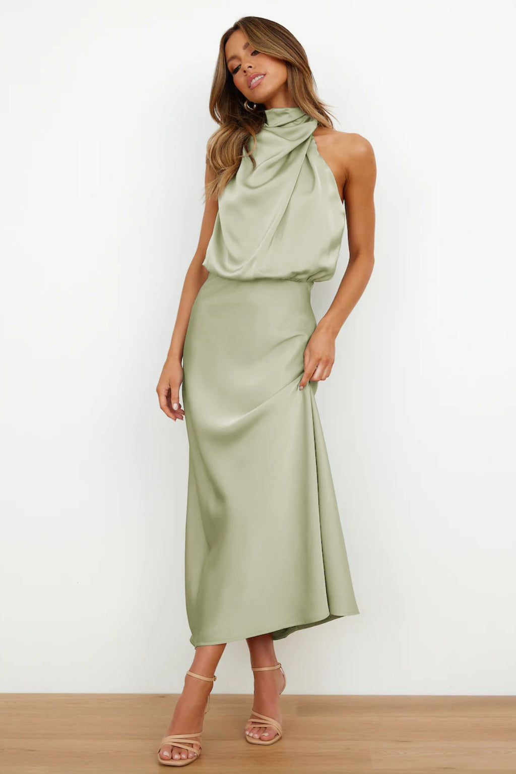 Amanda | Women's Elegant Halter Evening Dress – Elegant