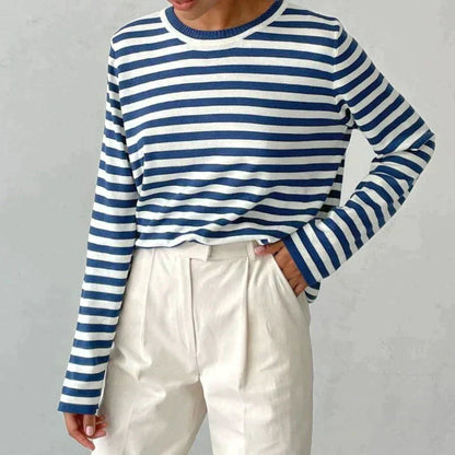 Sophie | Women's Elegant Striped Summer T-Shirt – Striped, Elegant