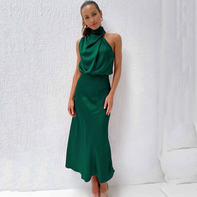 Amanda | Women's Elegant Halter Evening Dress – Elegant