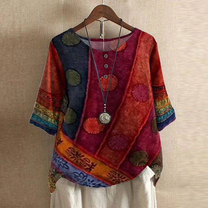 Laura | Women's Retro-Inspired Blouse – Retro, Casual