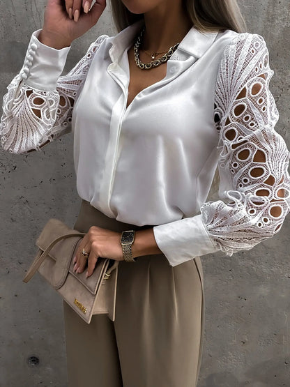 Jolene | Women's Sophisticated Blouse with Exquisite Sleeves – Casual