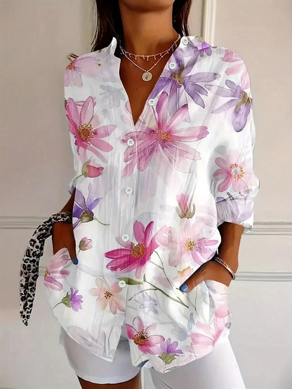 Audrey | Women's Colorful Blouse with Playful Print – Casual