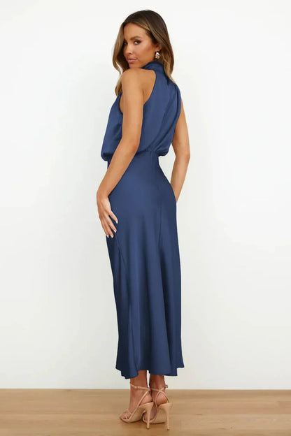 Amanda | Women's Elegant Halter Evening Dress – Elegant