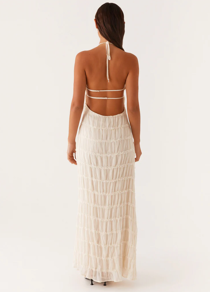 Charmaine | Women's Elegant Halter Maxi Dress – Maxi, Elegant