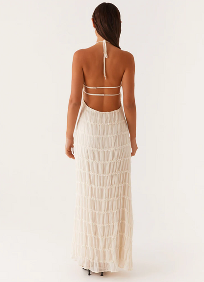 Charmaine | Women's Elegant Halter Maxi Dress – Maxi, Elegant