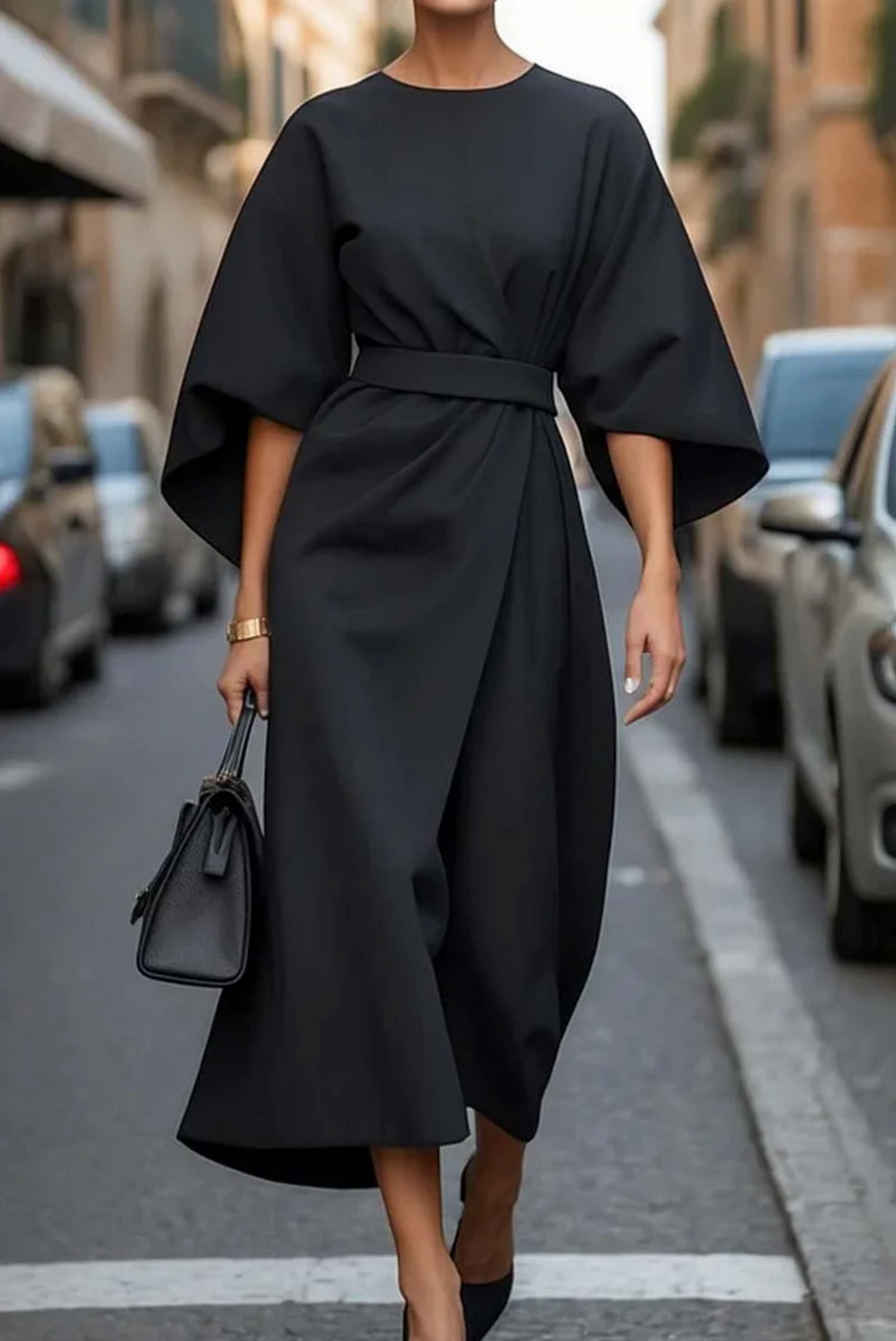 Juno | Women's Elegant Dress with Lantern Sleeves – Elegant